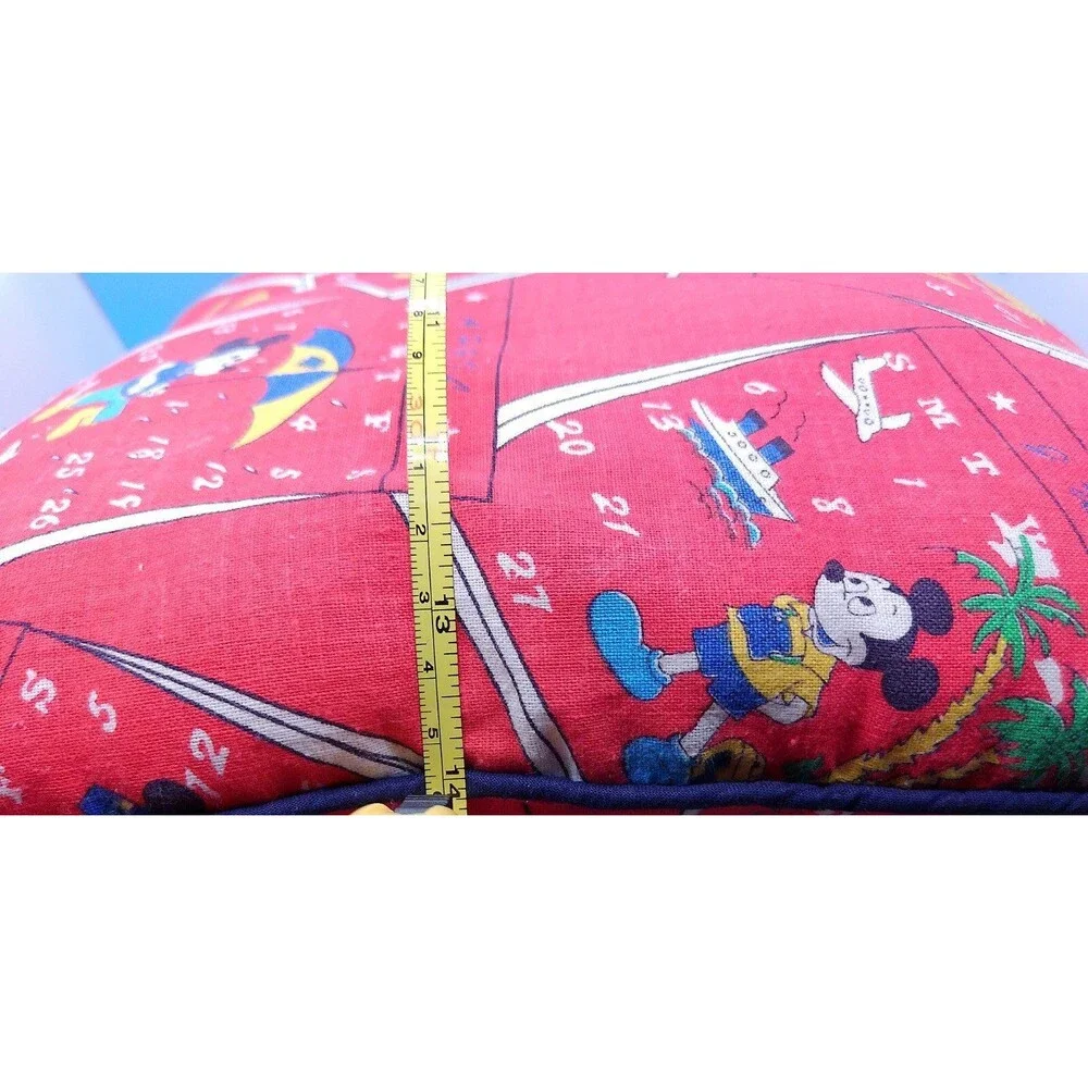 Vintage Mickey Mouse Calendar Pillow Handmade 14